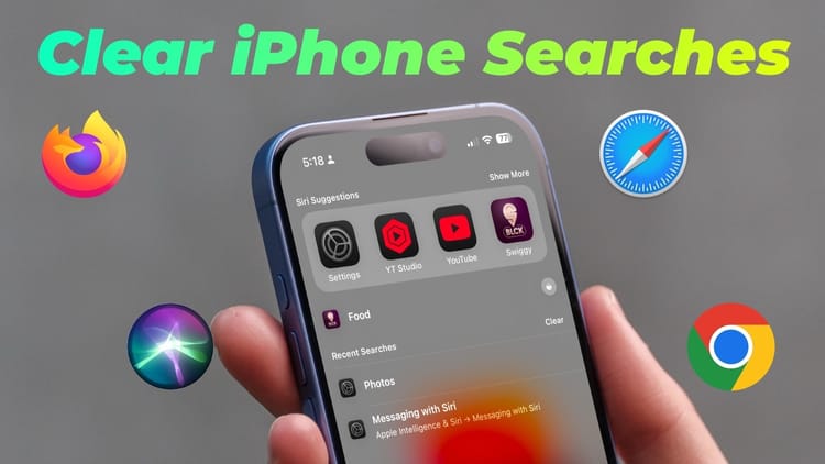 How to Clear iPhone Search History