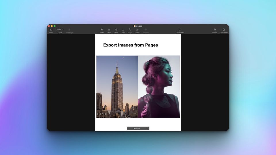 How to Export Images from Pages on Mac appsntips