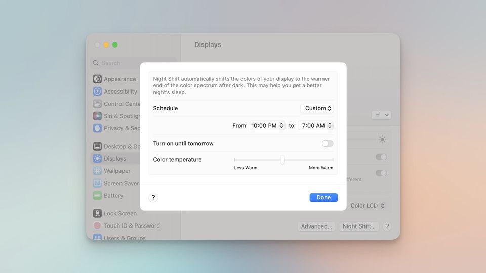 How to Use Night Shift on Mac