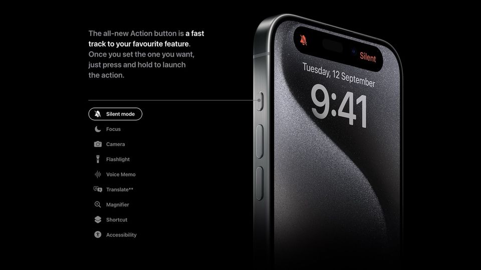 iPhone 15 Pro action button