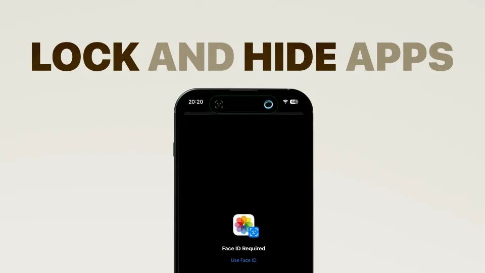 Lock and hide apps on iPhone