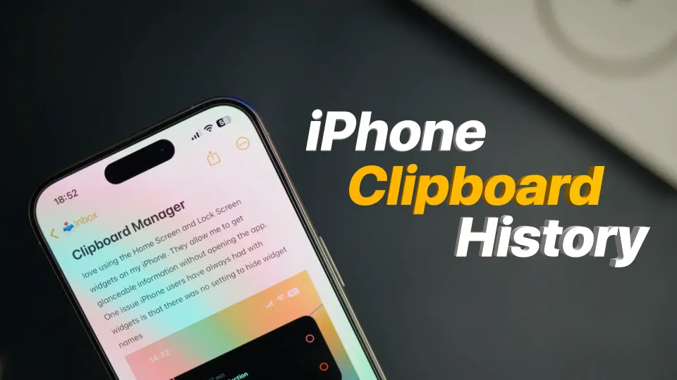 iPhone Clipboard History