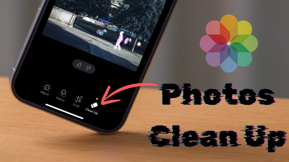 Apple Photos Clean Up Feature in Action