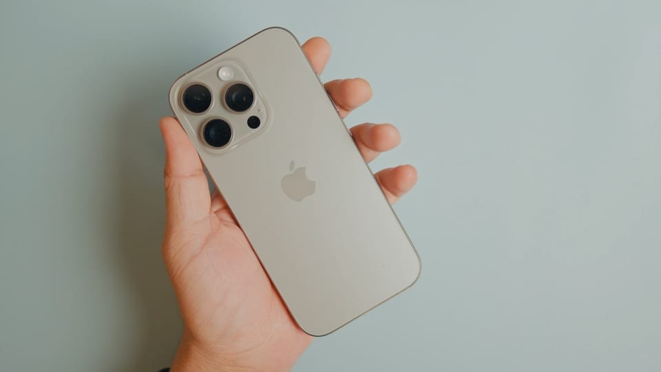 iPhone 16 Pro in hand