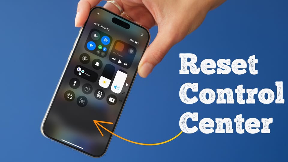 How to Reset Control Center in iOS 18